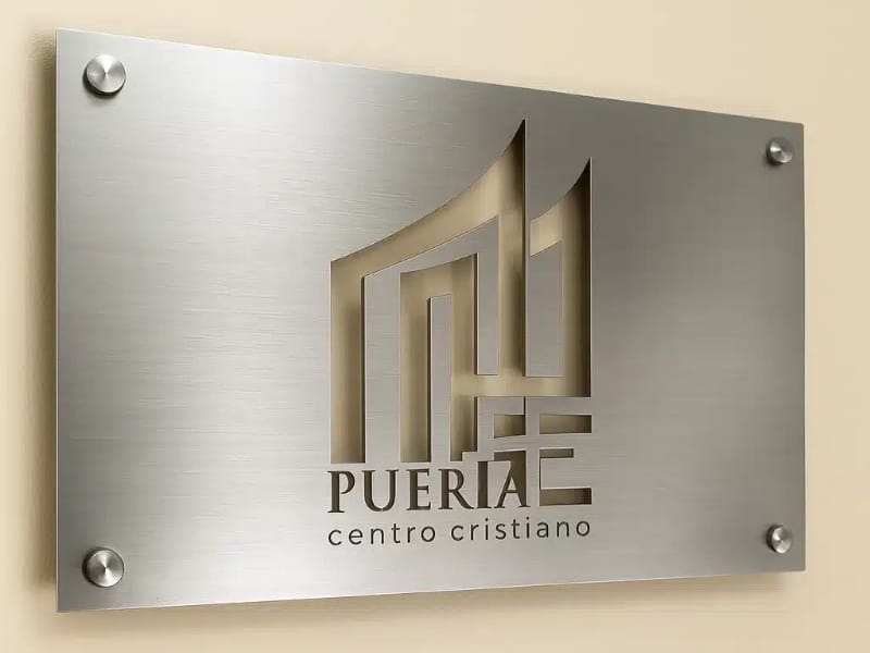 Letrero Metálico