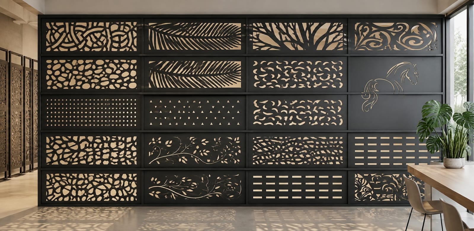 Paneles metálicos decorativos